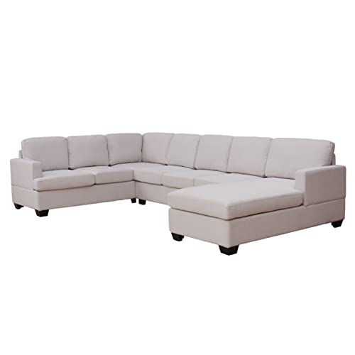 Beige U-Shape Sectional Sofa T113925