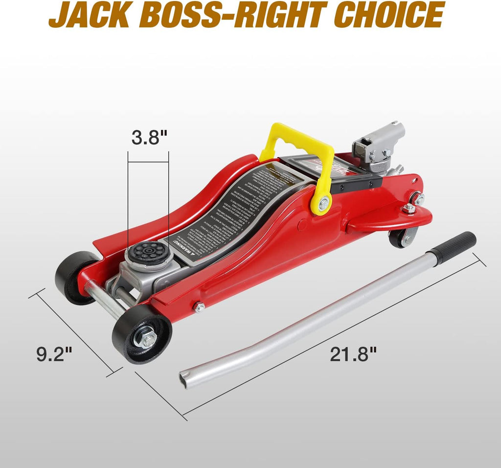 Red 2.5 Ton Hydraulic Floor Jack with Storage Case I3946