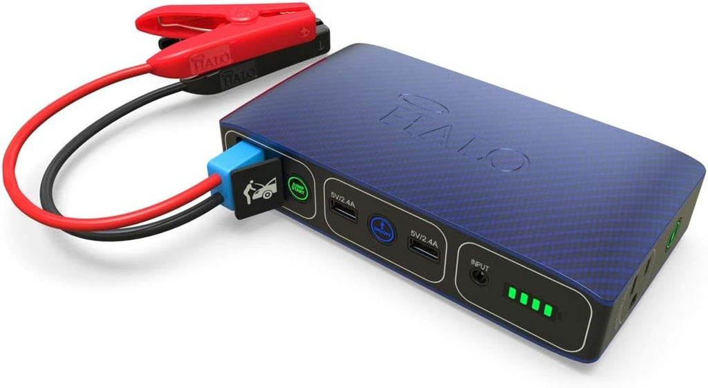 Black Graphite Portable Phone Laptop Charger Car Jump Starter with AC Outlet and Car Charger S8120