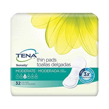 Moderate Thin Long Pads Case of 128 D7524