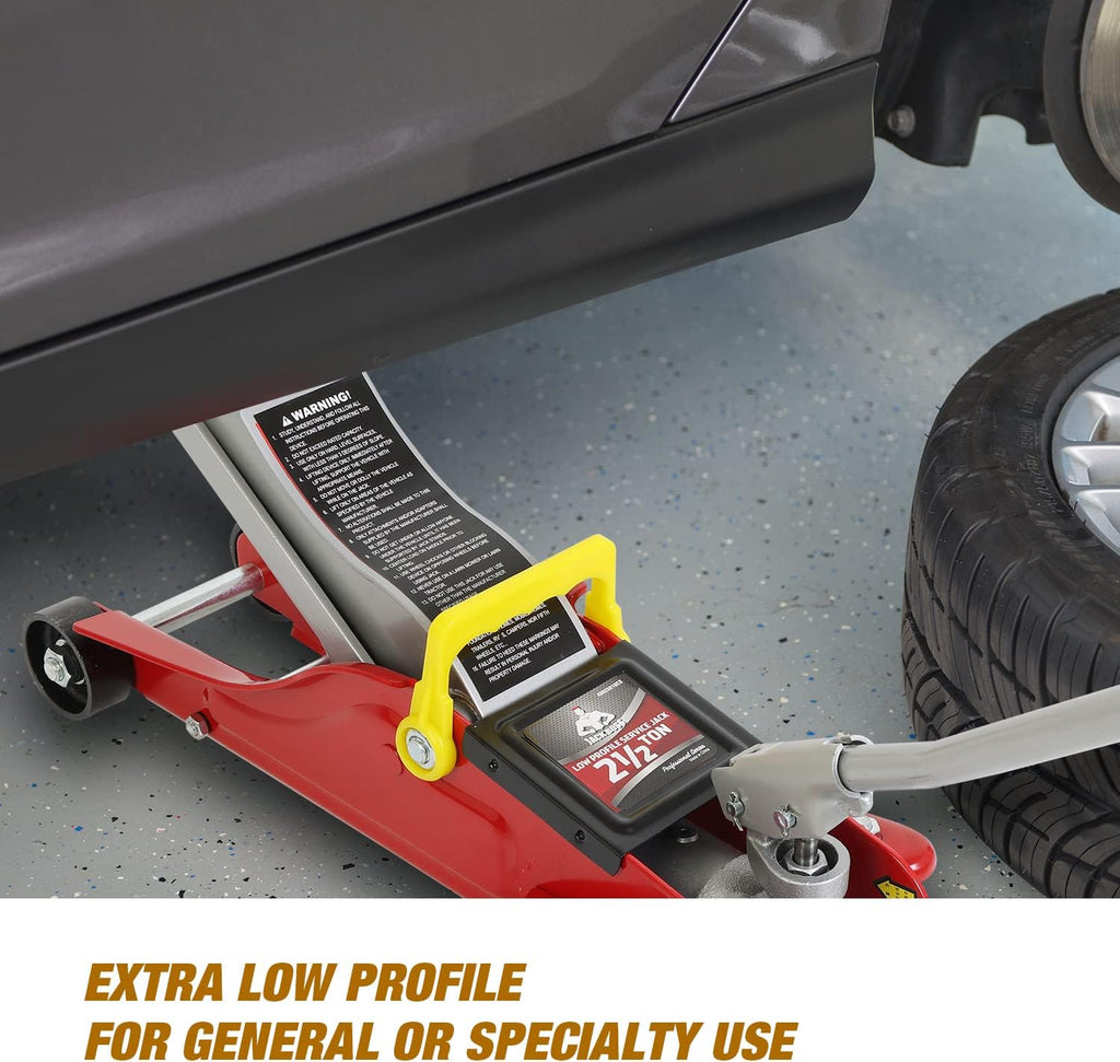 Red 2.5 Ton Hydraulic Floor Jack with Storage Case I3946