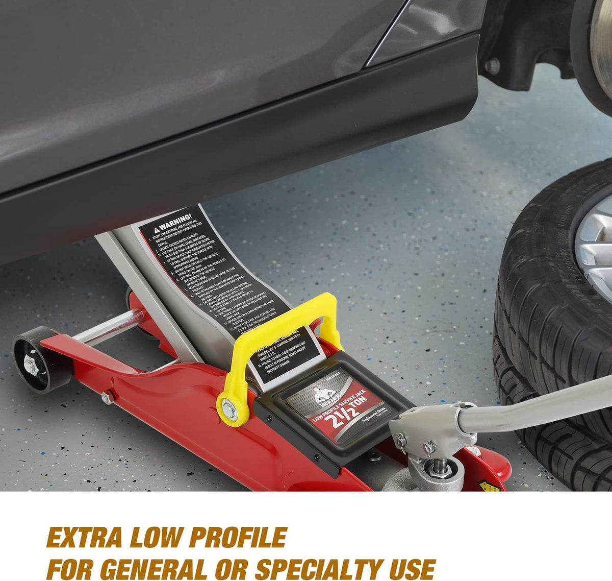 Red 2.5 Ton Hydraulic Floor Jack with Storage Case I3946
