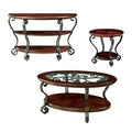 Brown Cherry 3-Piece Accent Table Set L3371