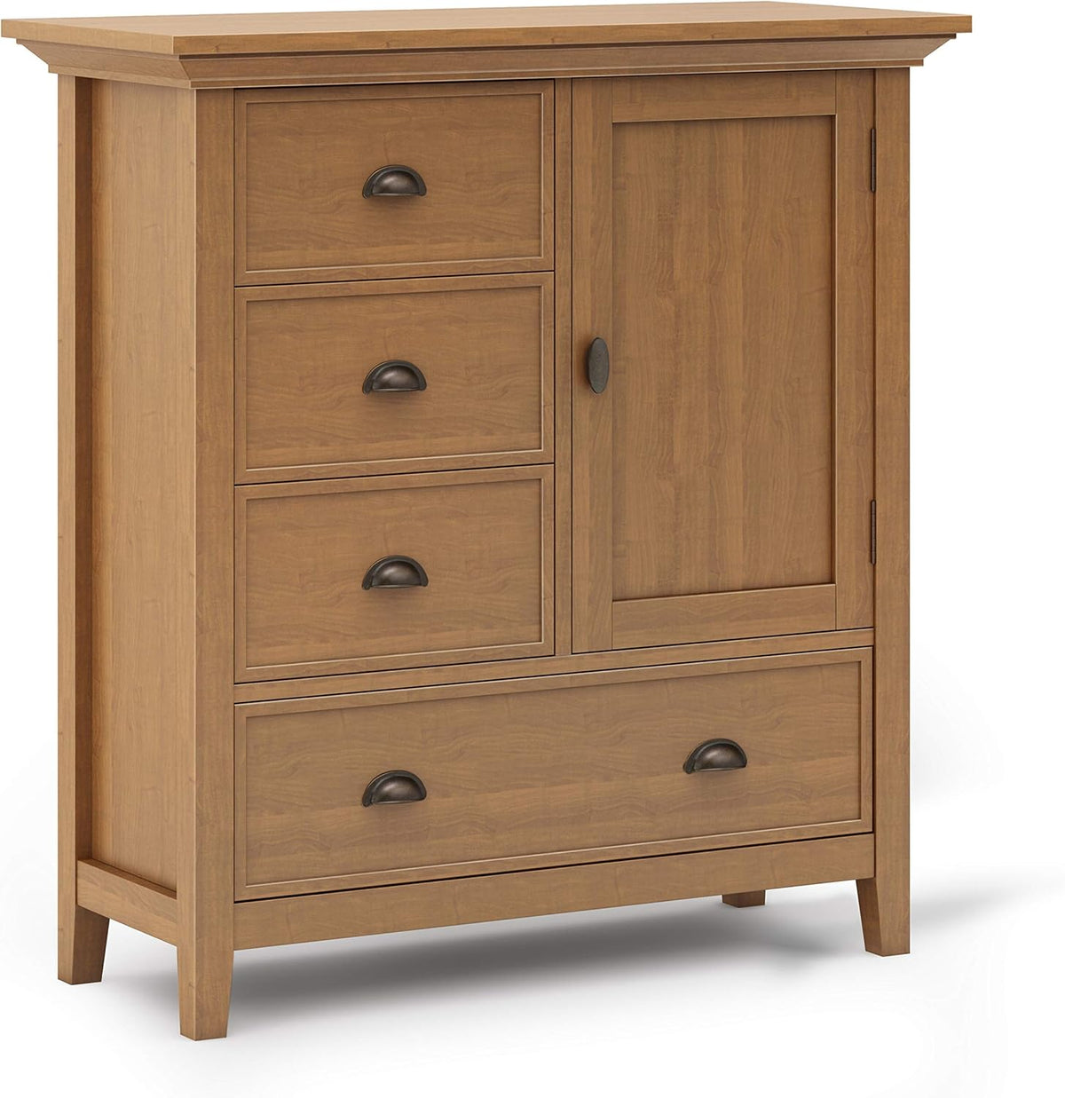 Solid Wood 39 inch Wide Storage Cabinet with 3 Drawers V1897