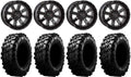 System 3 ST-4 Black 14 Wheels 28 Carnivore Tires 4x110 Bolt Pattern P2451