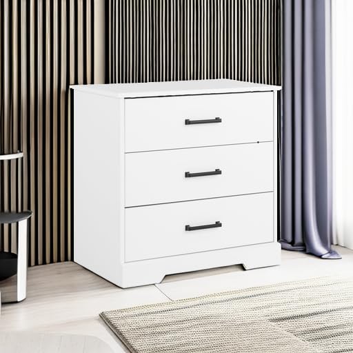 Black 3 Drawer Tall Nightstand G157322