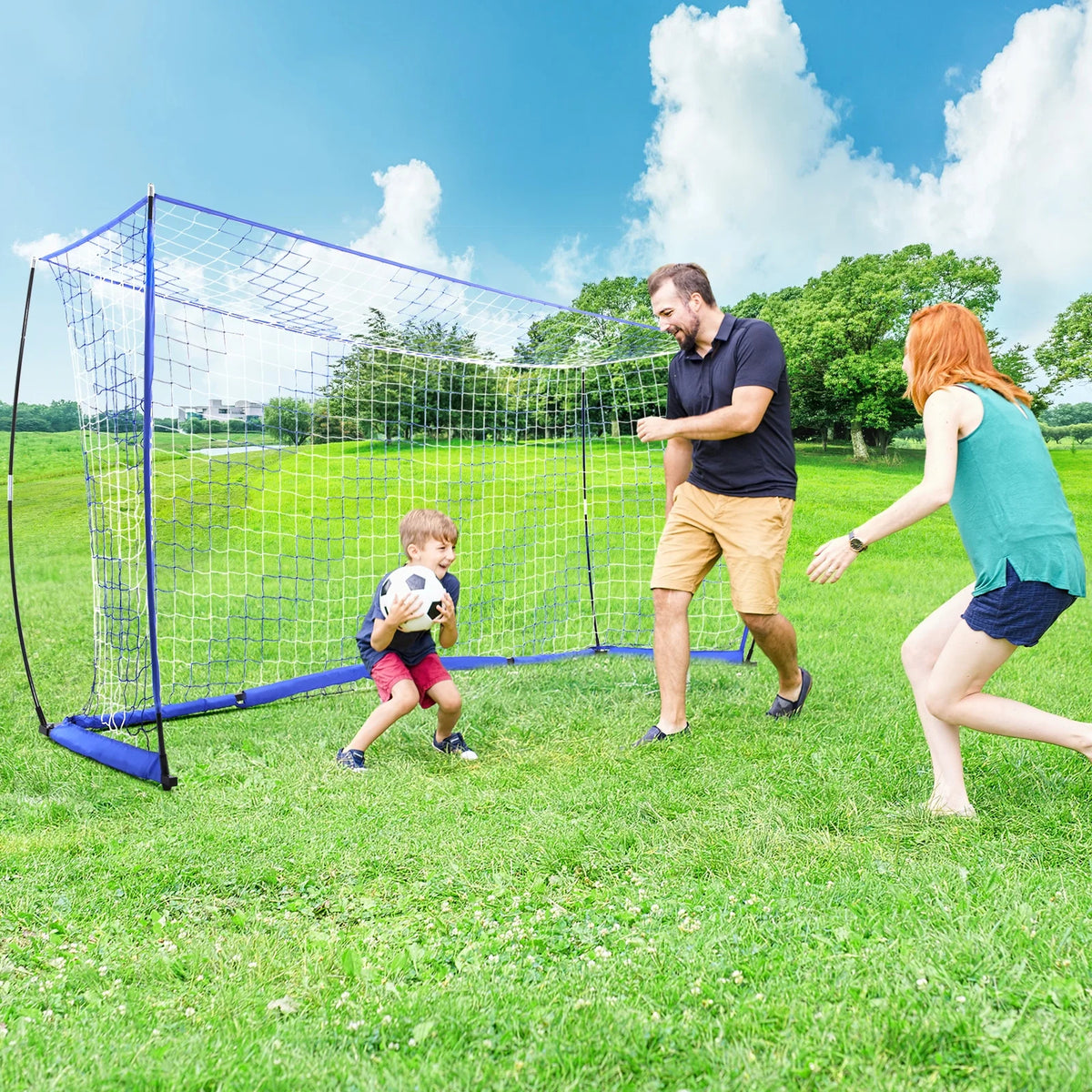 12 x 6 ft Portable Soccer Goal with Carry Bag N1177
