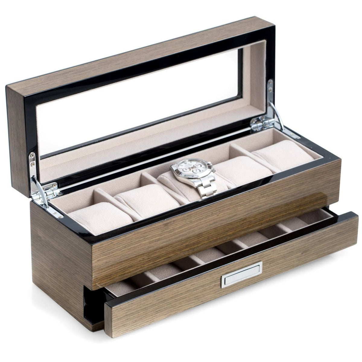 Gray Watch Case with Glass Top I799