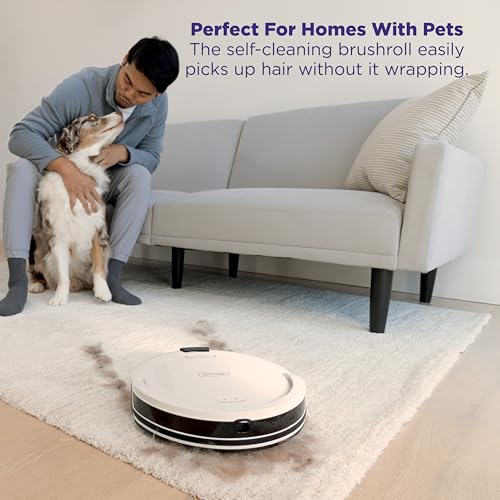 Robot Vacuum and Self-Empty Base with Bagless 60-Day Capacity, Grey T174