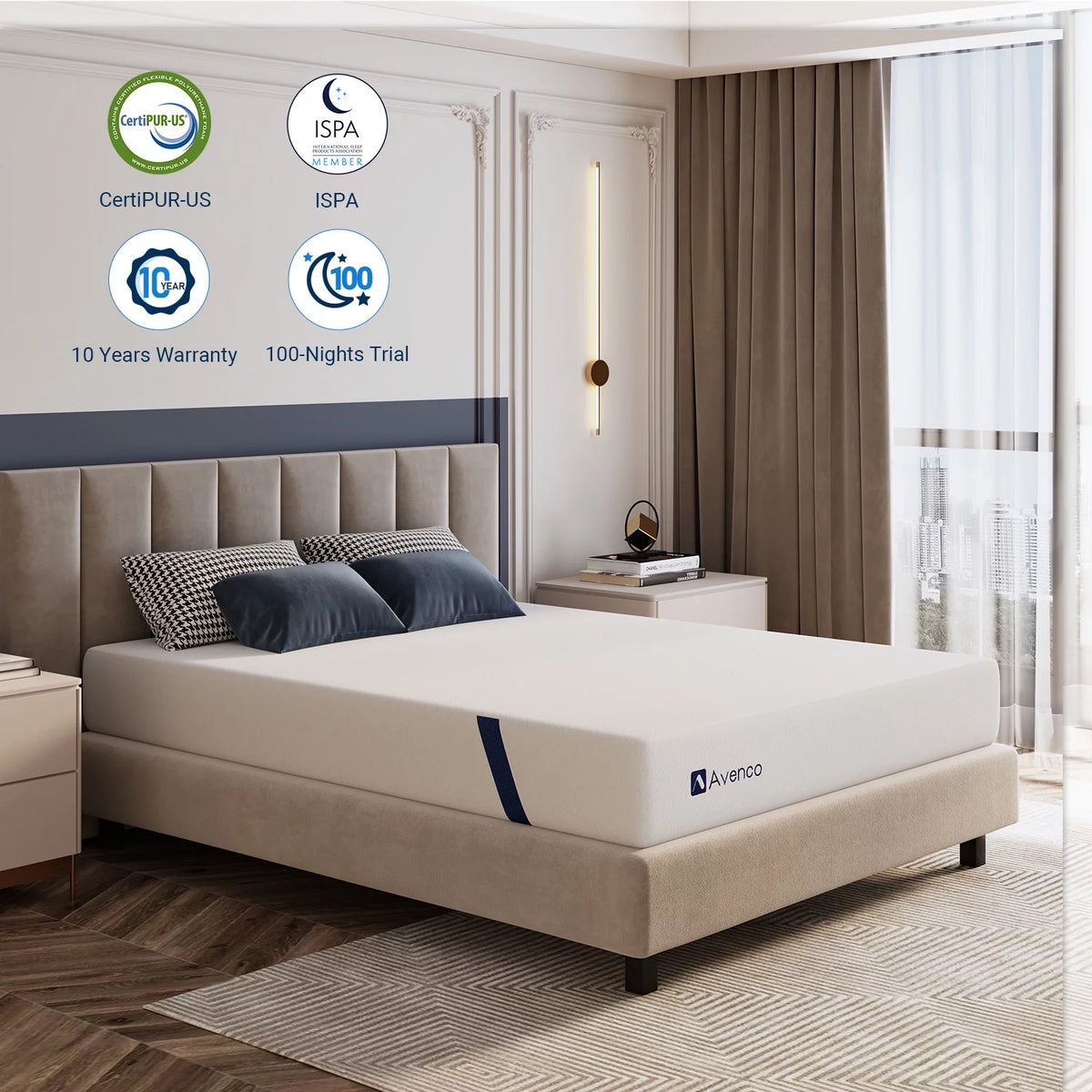 Twin Size Cooling Gel Memory Foam Mattress X4382