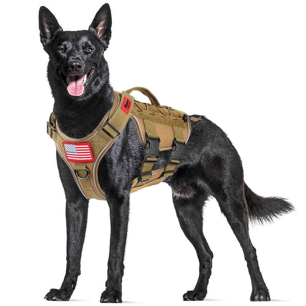 Tactical Dog Harness Reflective No Pull with Handle L65973