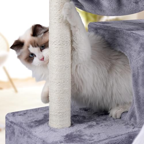 37.4" Green Cat Tree Tower with Condos S2208