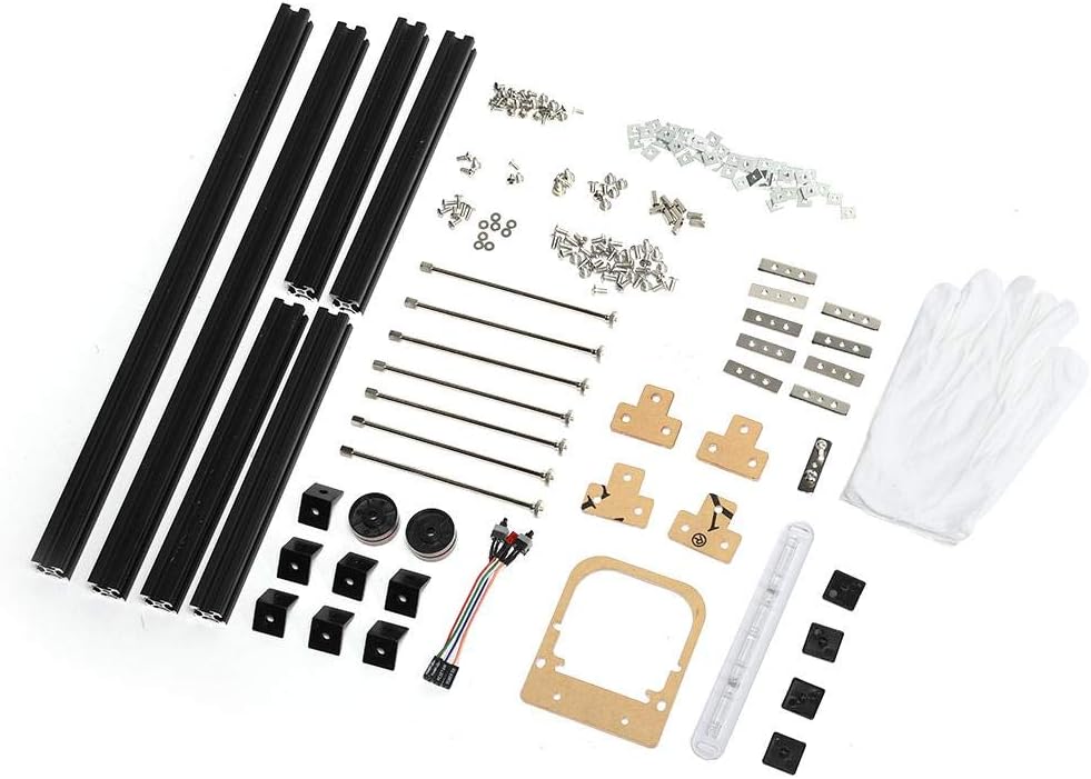 Black Aluminum Alloy ATX Open Air PC Test Bench Case K8914