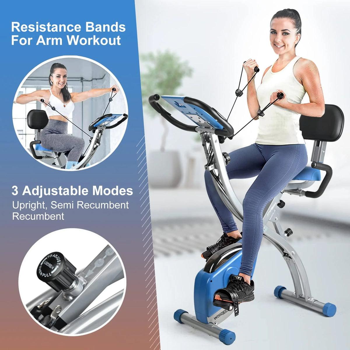 Folding Magnetic Exercise Bike C47117