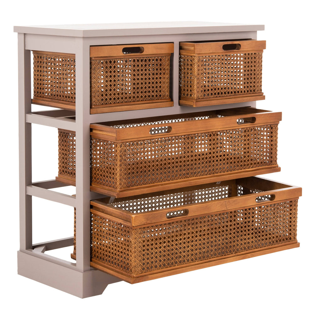 4 Drawer Storage Unit Grey N664