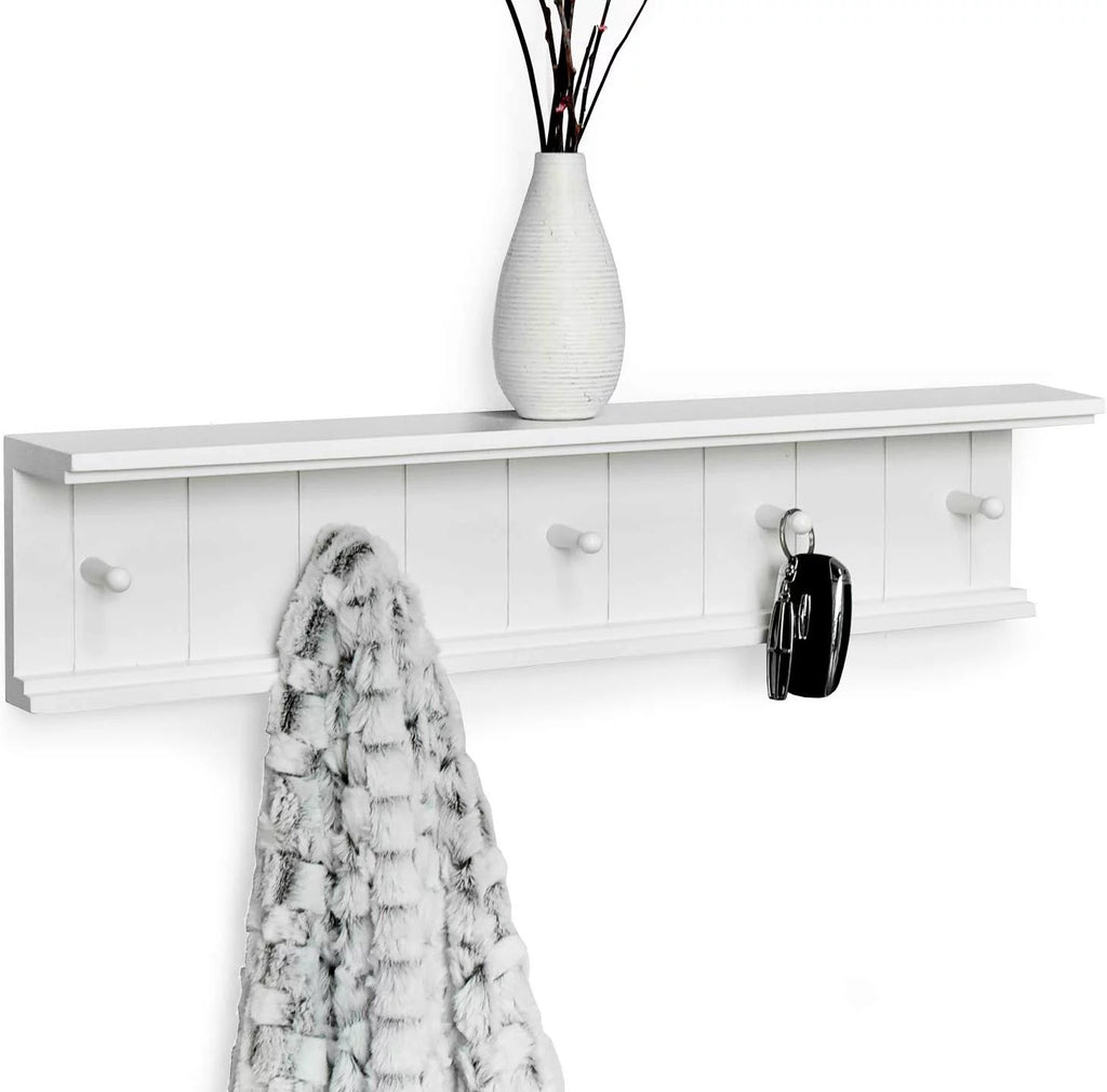White MDF Wood Floating Shelf G3905