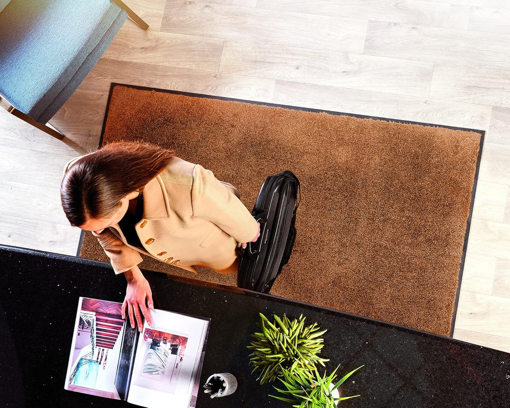 45 W x 95 L Navy Nylon Entrance Floor Mat with Rubber Backing G1045