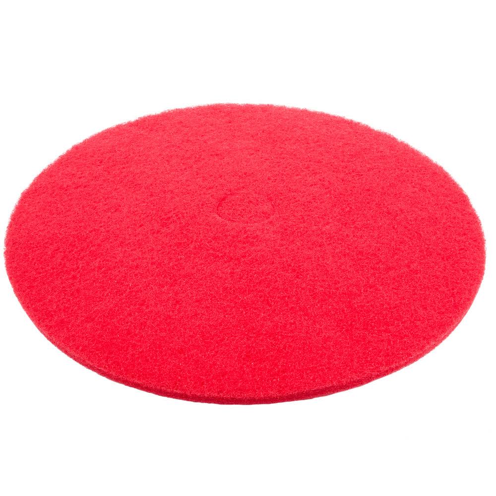 Red Buffing Floor Pad - 5/Case P95722