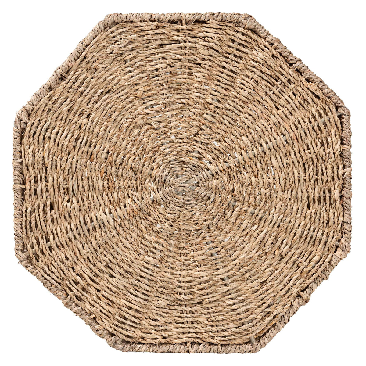 Natural Brown Seagrass End Table T8367