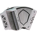 Accordion with Case and Straps White Sol/GCF G9207