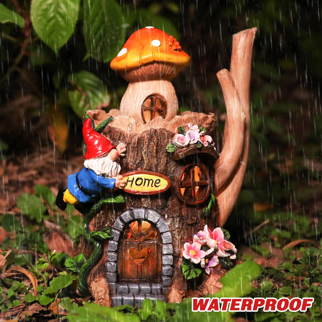 Garden Gnome Statue with LED Light G1299