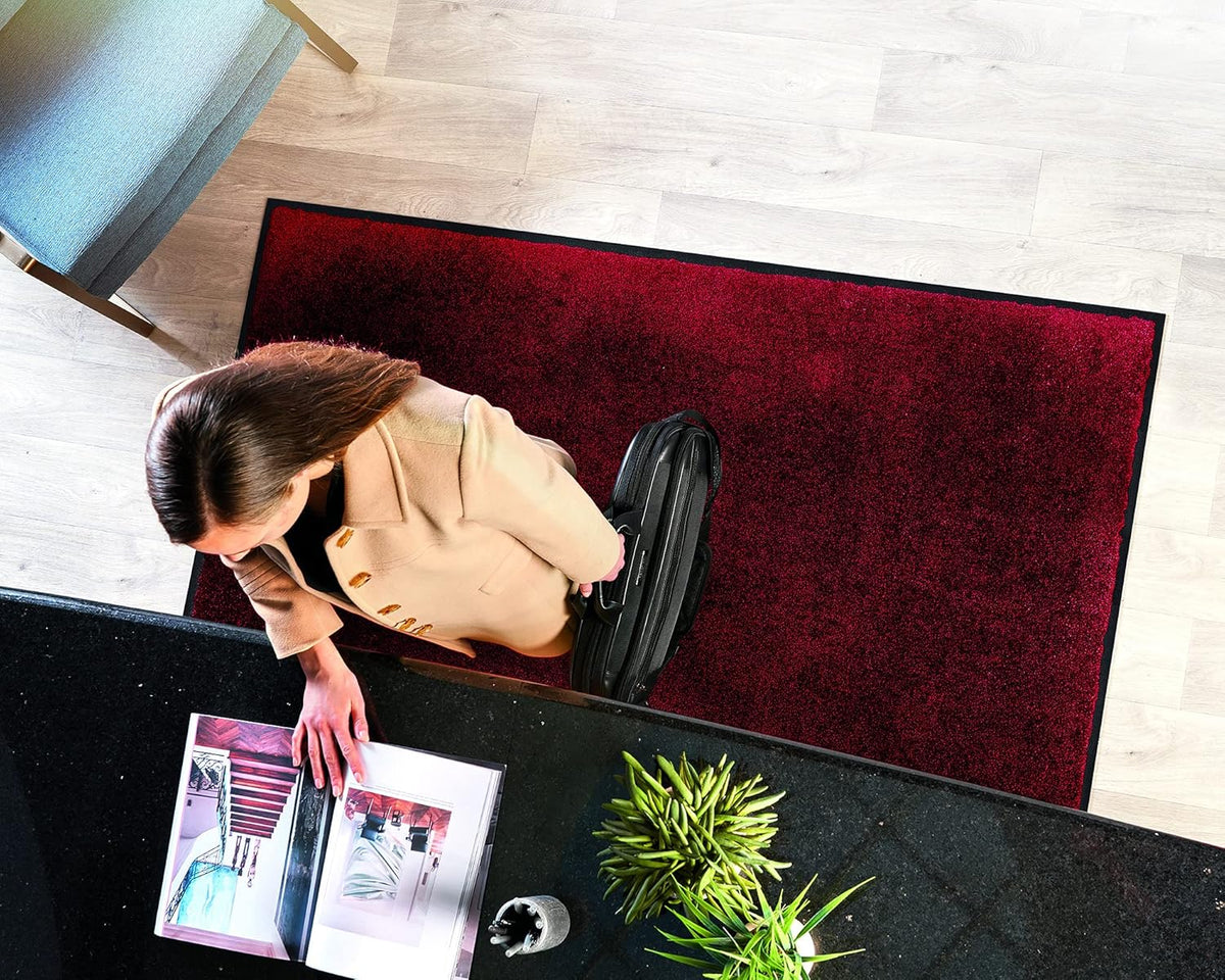 45 W x 95 L Navy Nylon Entrance Floor Mat with Rubber Backing G1045