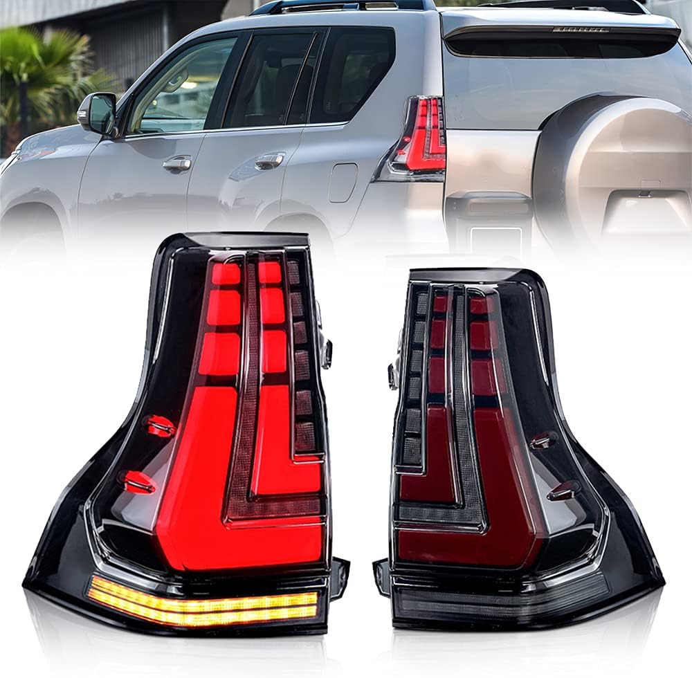 Red Tinted Tail Lights Assembly with Sequential Turning Signal A840577