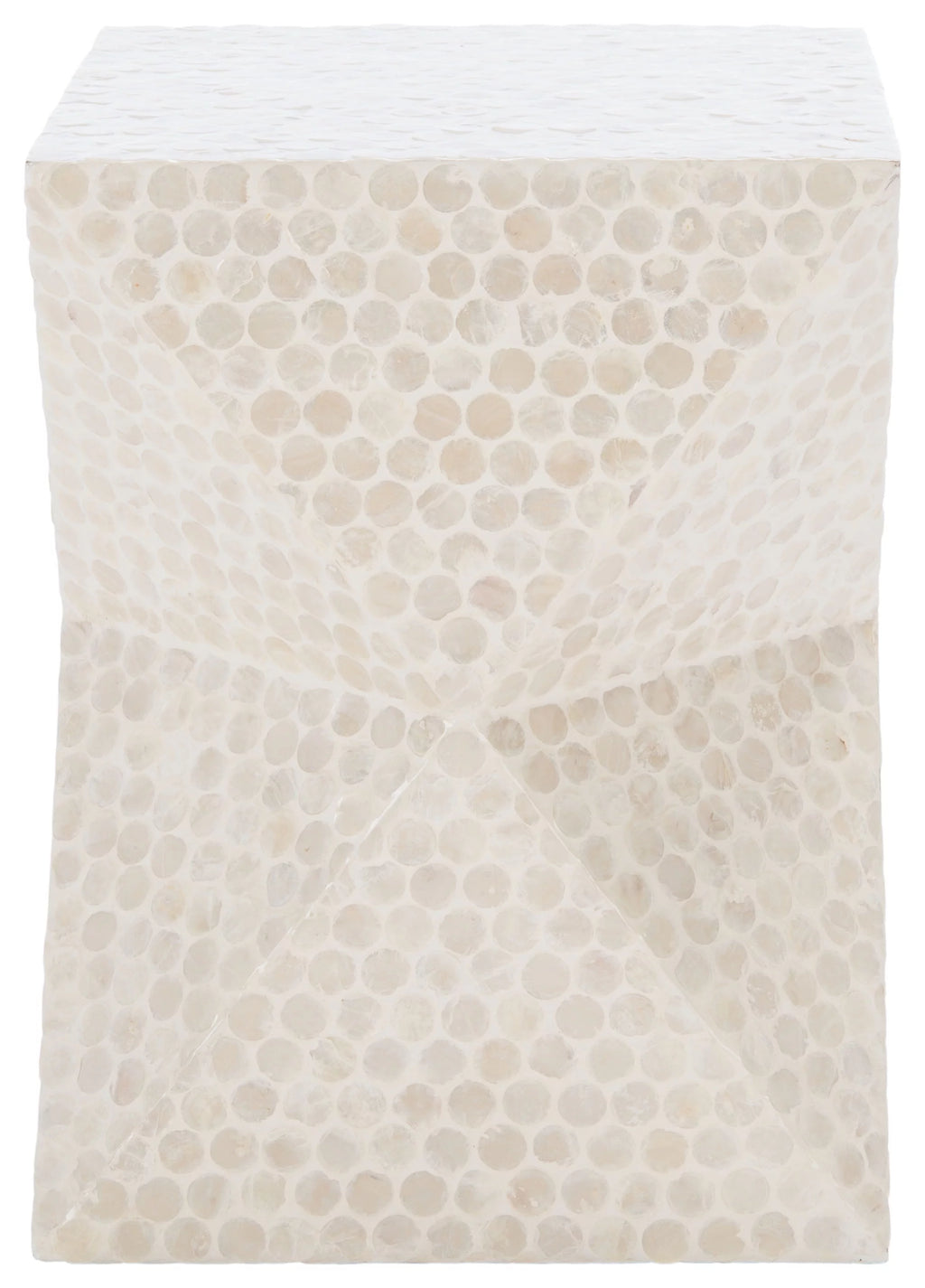 White Square Accent Table X956