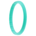 Turquoise Silicone Single Ring L19988