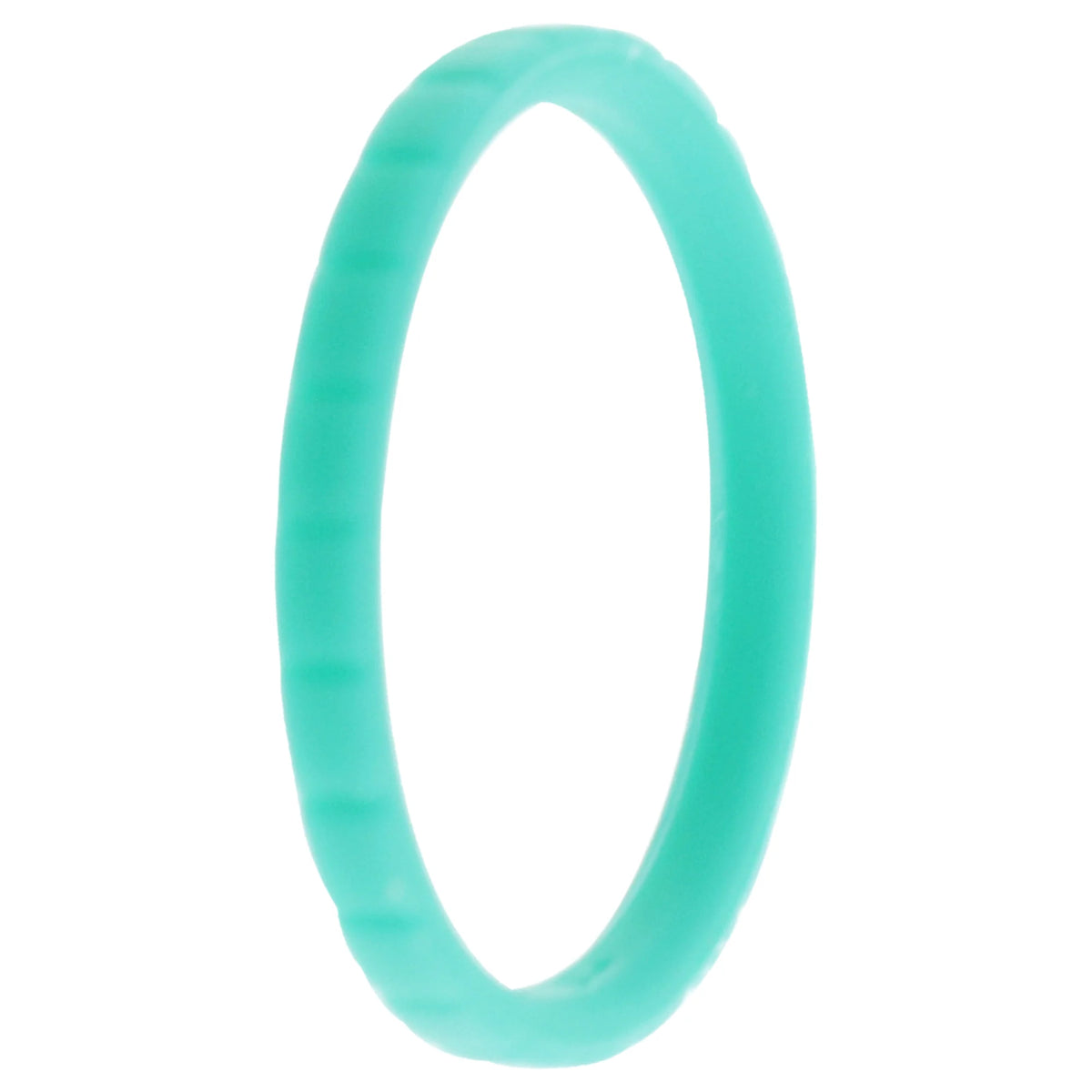 Turquoise Silicone Single Ring L19988