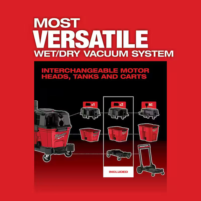 9 Gal. Cordless Wet/Dry Shop Vacuum with Right Angle Tool and Bag Q951922