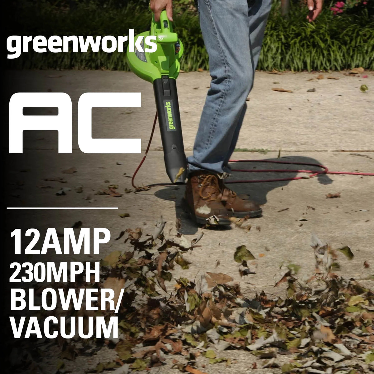 12 Amp 375 CFM Corded Electric Leaf Blower/Mulcher/Vacuum Z893