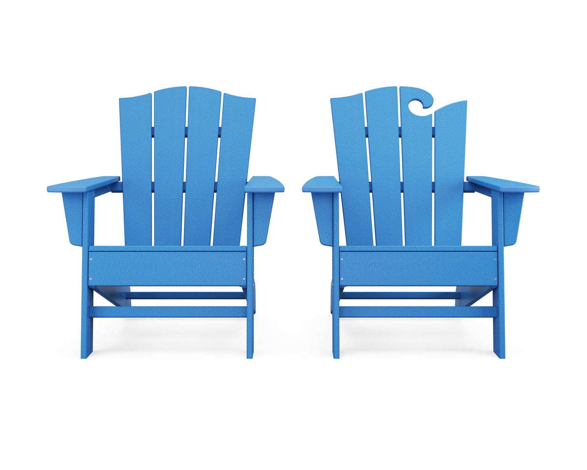 2-Piece Adirondack Chair Set in Pacific Blue M636