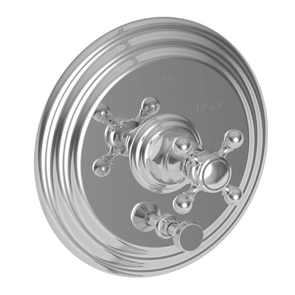 Aged Brass Tub and Shower Diverter Plate with Handle Y7286