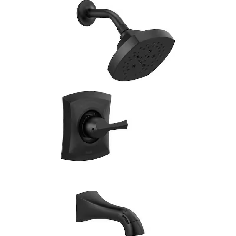 Single-Handle 5-Spray Tub and Shower Faucet Matte Black Q327