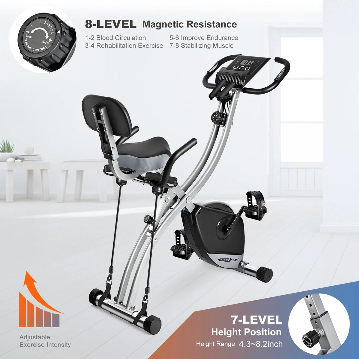Folding Magnetic Exercise Bike C47117