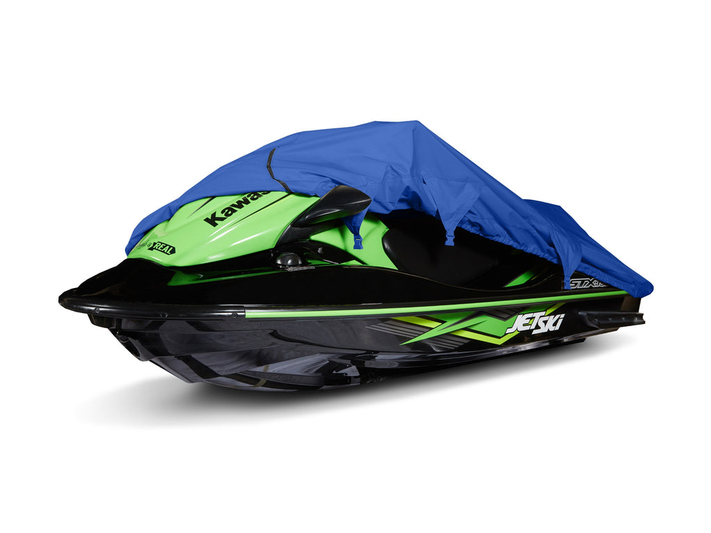 Blue Polyester Jet Ski Cover with Drawcord Hem F995723