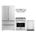 30 Gas Range, Under Cabinet Range Hood, Refrigerator with Ice Maker and Dishwasher T922708