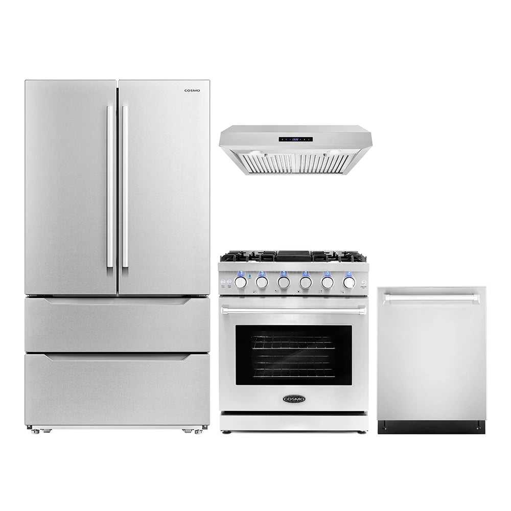 30 Gas Range, Under Cabinet Range Hood, Refrigerator with Ice Maker and Dishwasher T922708