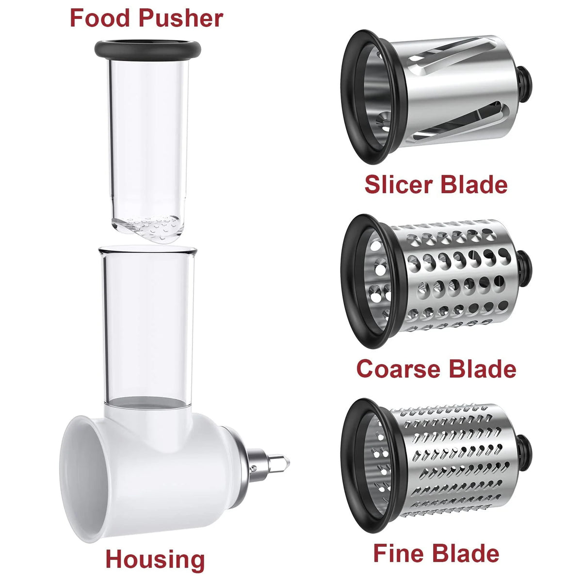 Vegetable Slicer and Cheese Grater Attachment for KitchenAid Stand Mixers S108213