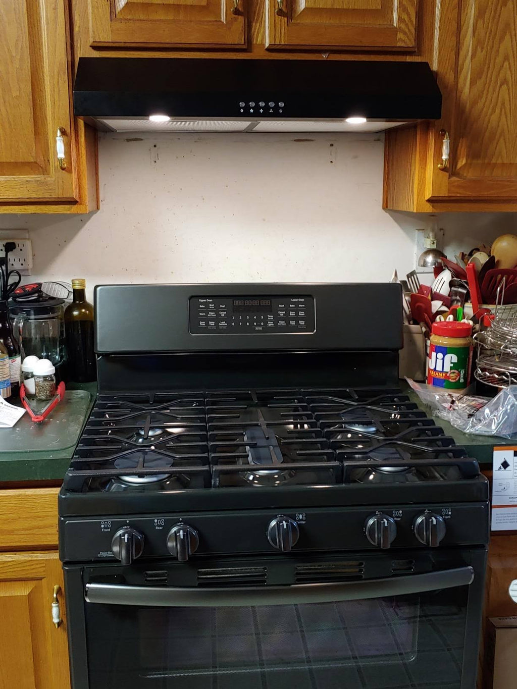 Black Convertible Under Cabinet Range Hood O21698