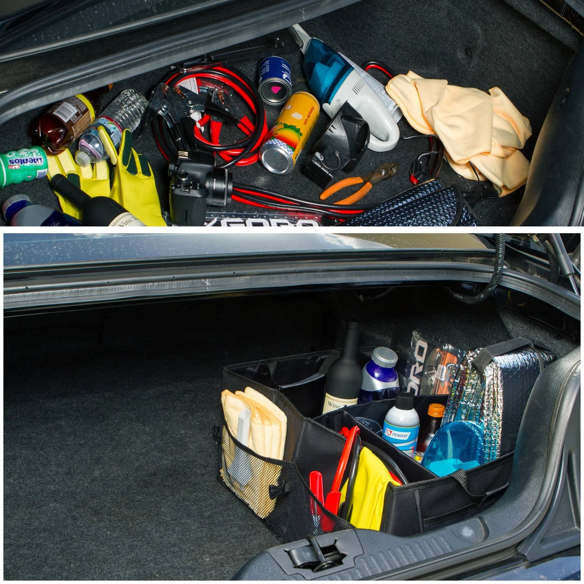 Auto Trunk Storage Organizer Bin with Pockets H3523