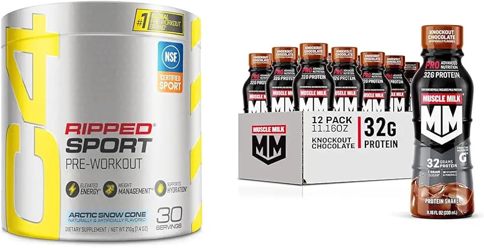 Pre Workout Powder & Protein Shake R5944