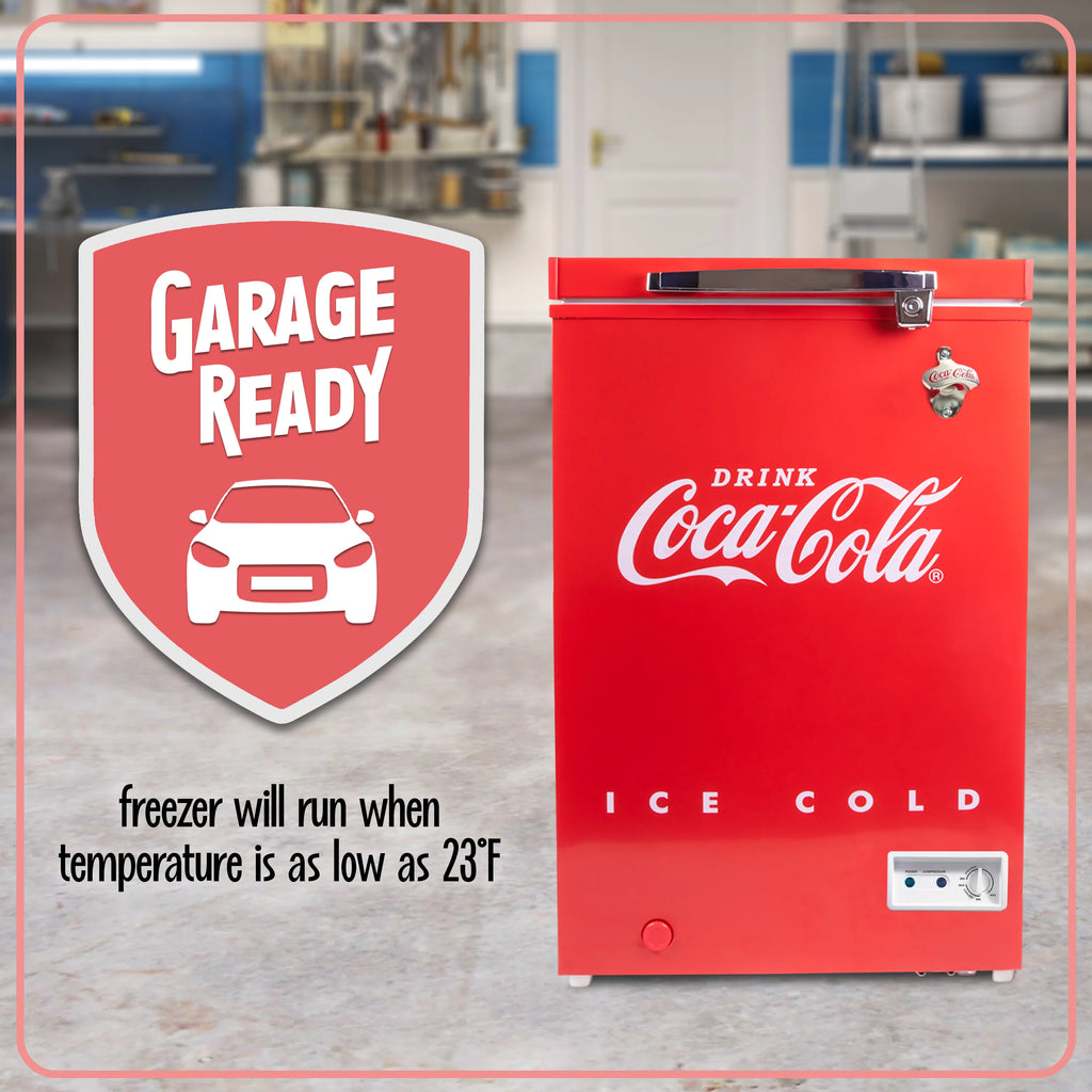 Red 3.5 Cu.Ft. Refrigerator & Chest Freezer T106793