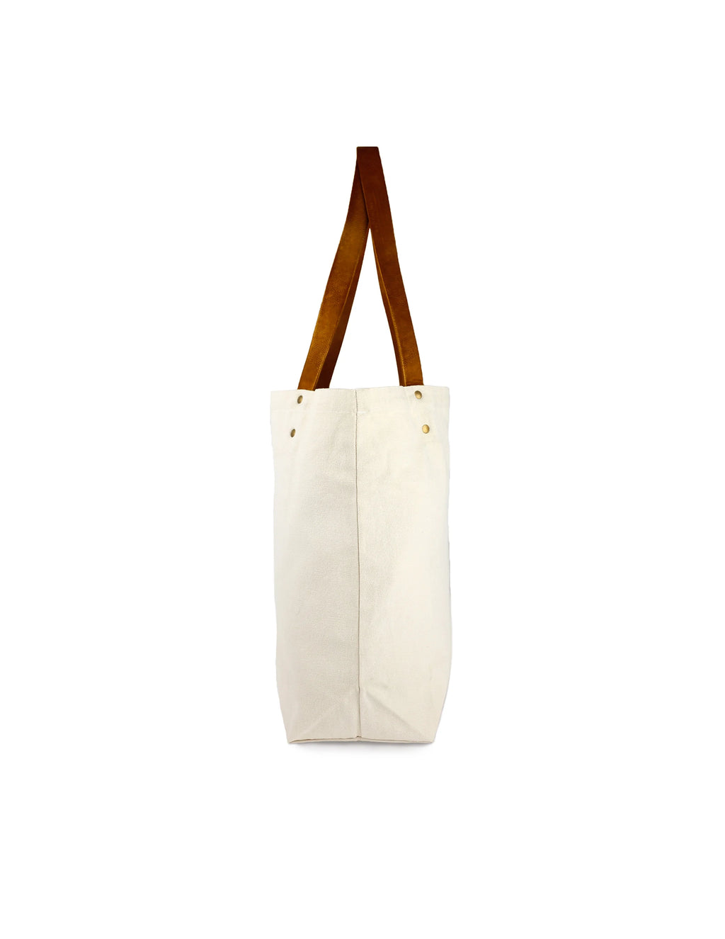 Canvas Deluxe Tote Bag with Faux Leather Handles Z934