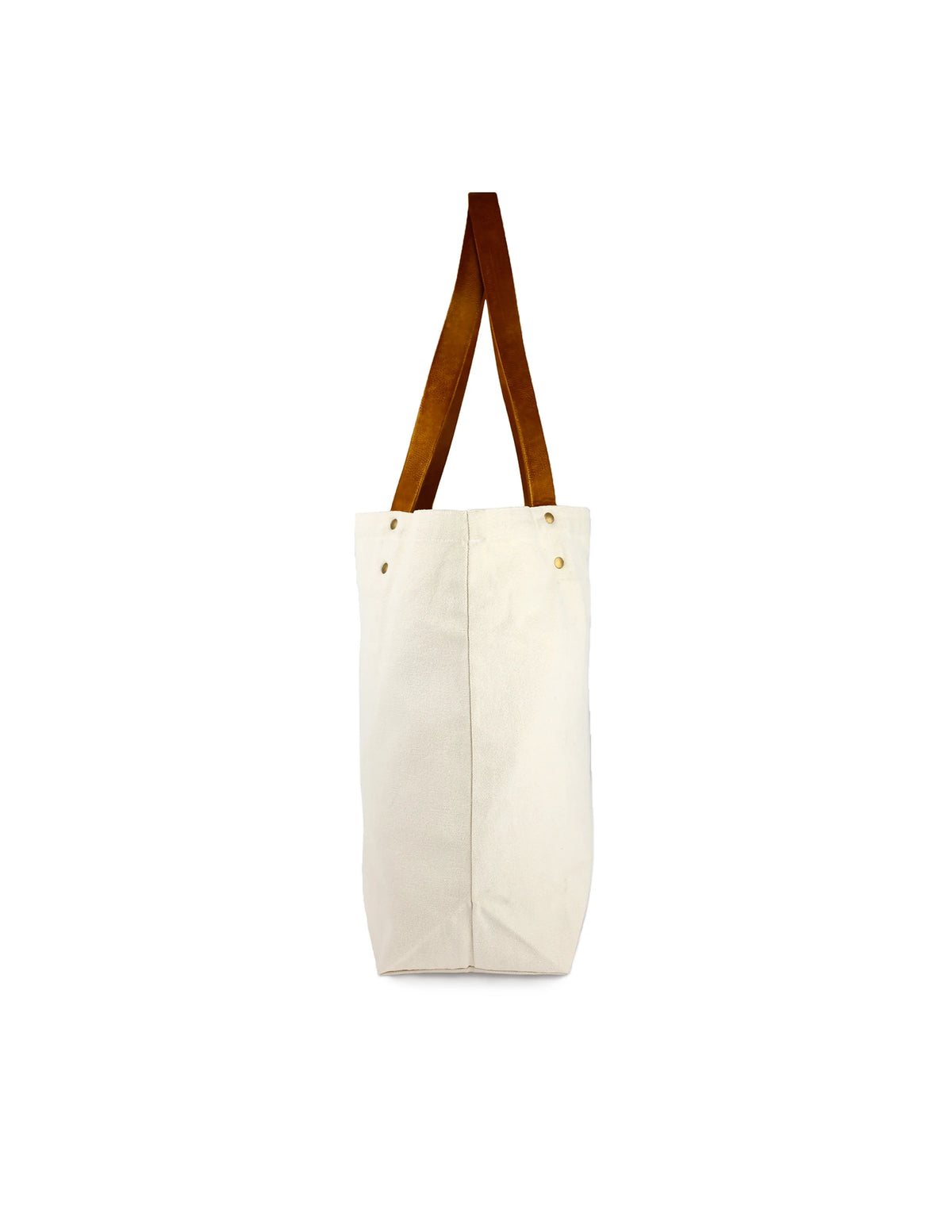 Canvas Deluxe Tote Bag with Faux Leather Handles Z934