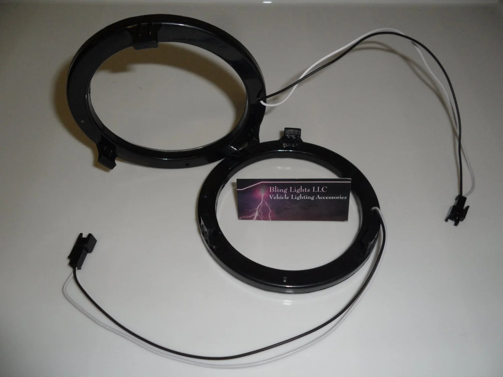 4x Blue LED Angel Eye Headlamp Halo Rings W736