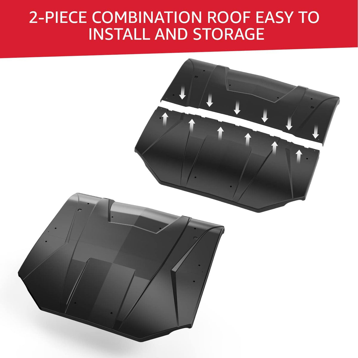 2-Piece Hard Roof for Can-Am Maverick Sport/Trail H884