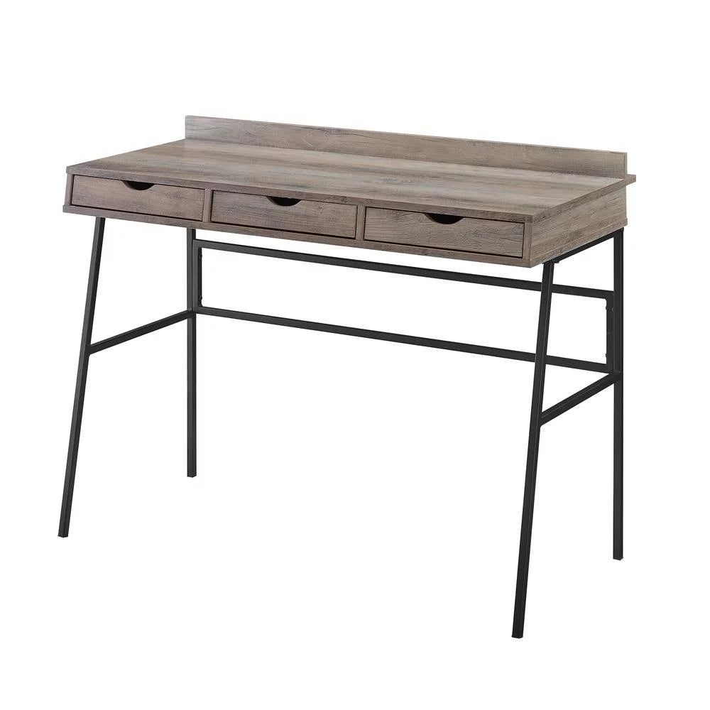 42" Gray Wash 3 Drawer Desk W254