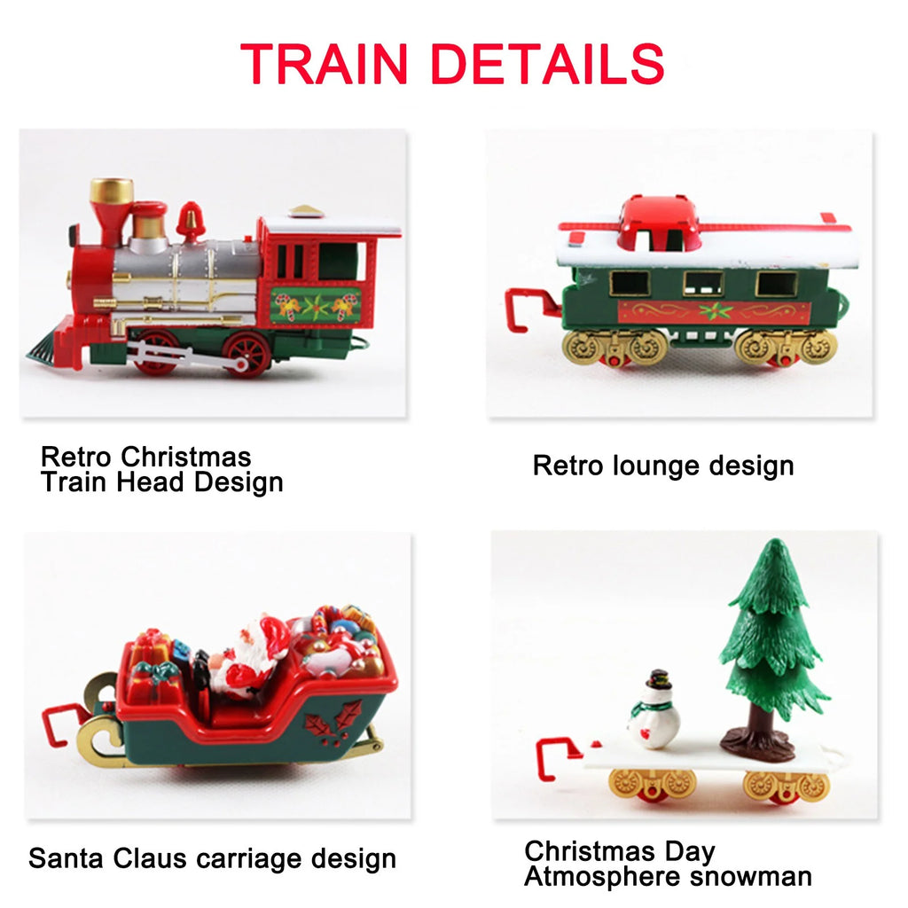 Battery Operated Toy Train Set with Railway Tracks X36955